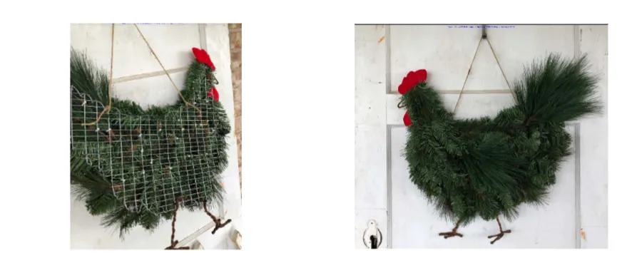 Rooster Wreath 圣诞公鸡花环